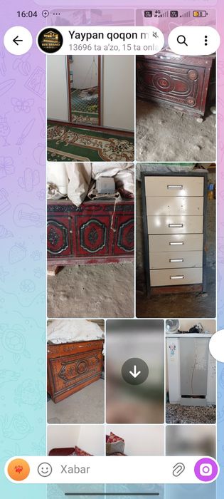 Sotiladi kamplekt divan trimo ikkita topbichka kamuti bor