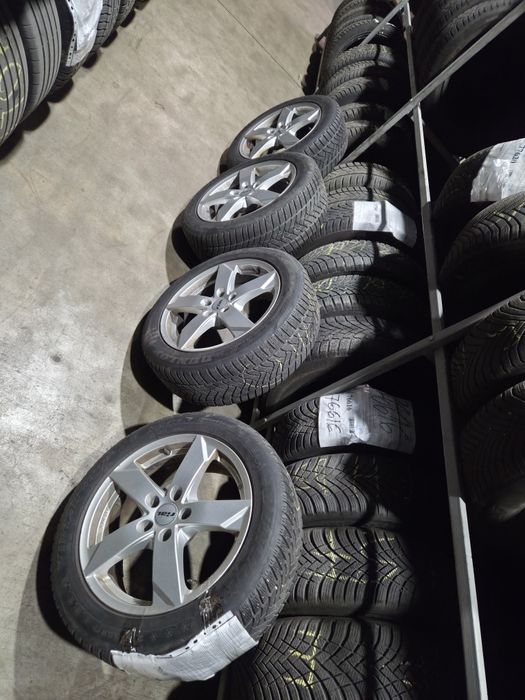 Set 4 jante aliaj RIAL Kodiak R17 5x112 cu anvelope