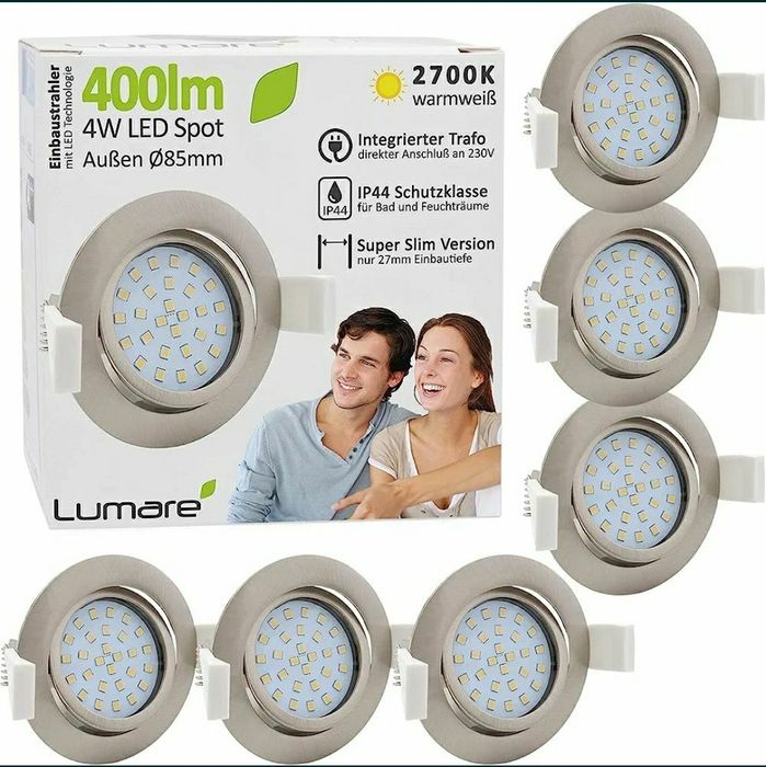 Spot led încastrat 4 w , 400 lumeni, 20 lei/bc