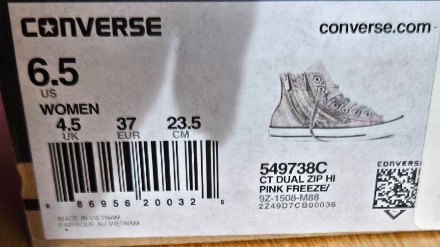 Кецове Converse Pink Freeze Dual Zip