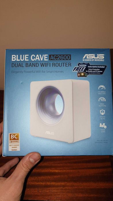 Router wireless ASUS Blue Cave 5G, AC2600, Dual-Band, Gigabit