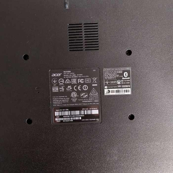 Vand laptop Acer
