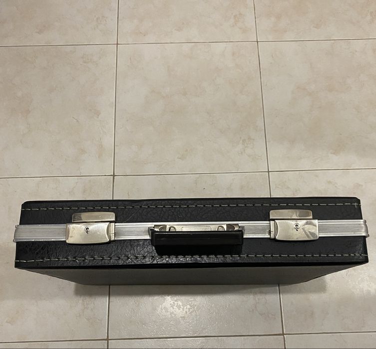 Ретро кожен куфар - винтидж стил, 40/30 см