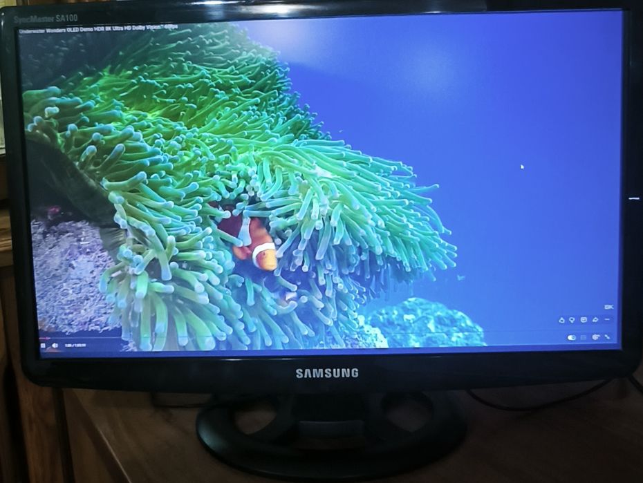 Б/у монитор Samsung 21.5" (2013 г.) + кабель и переходник | Не для игр