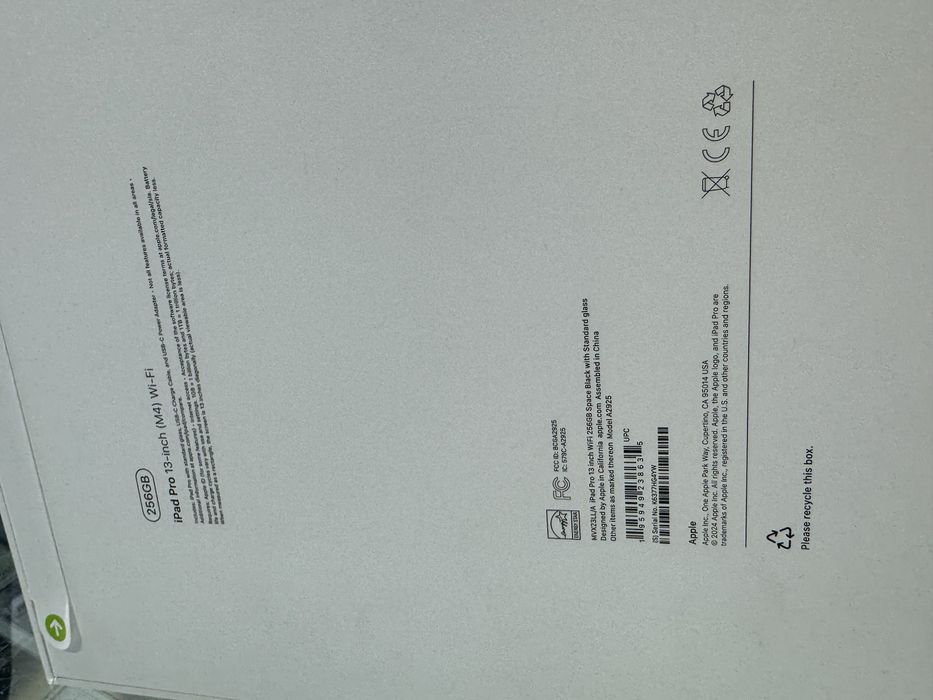 Ipad pro 13inh M4 256 wifi