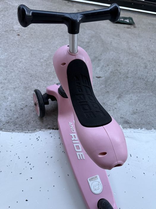 Trotinetă copii 2in1 premium Scoot & Ride HighwayKick 1 Rose