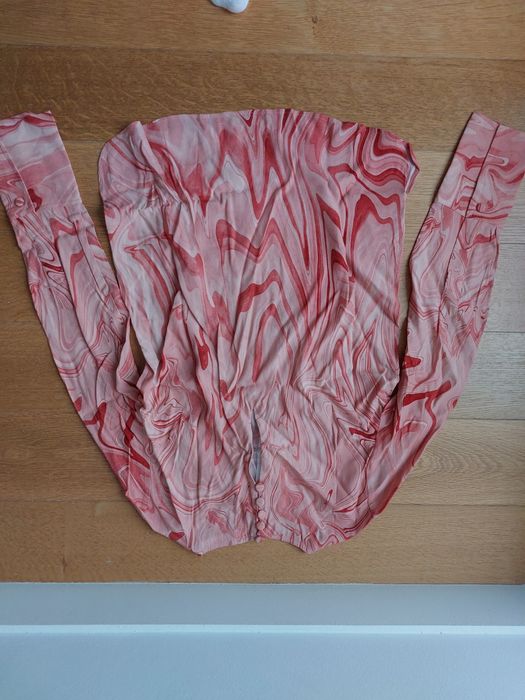 Bluză cu imprimeu marmorat