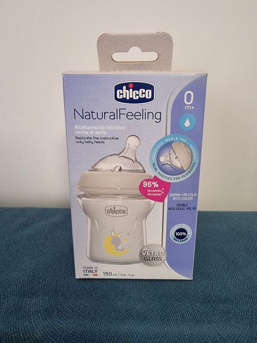 Стъклено шише за хранене Chicco