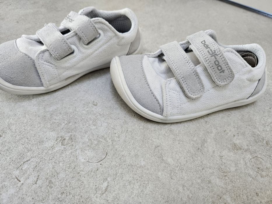 Боси обувки сандали размер 30 бели текстил Bar3foot white