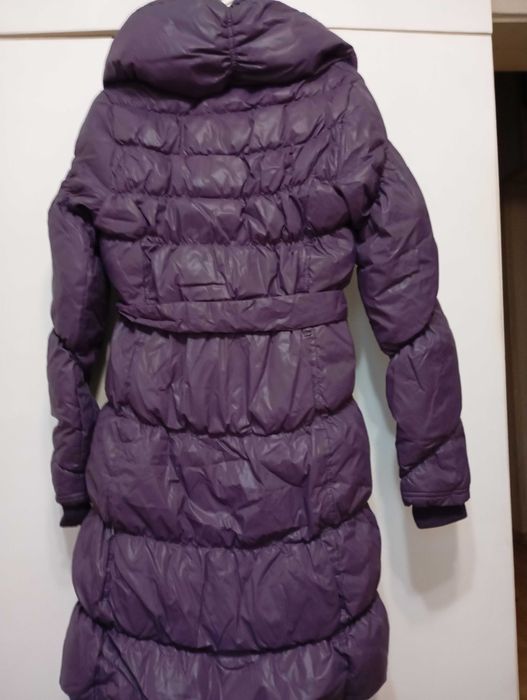 Лилаво яке с гъши пух