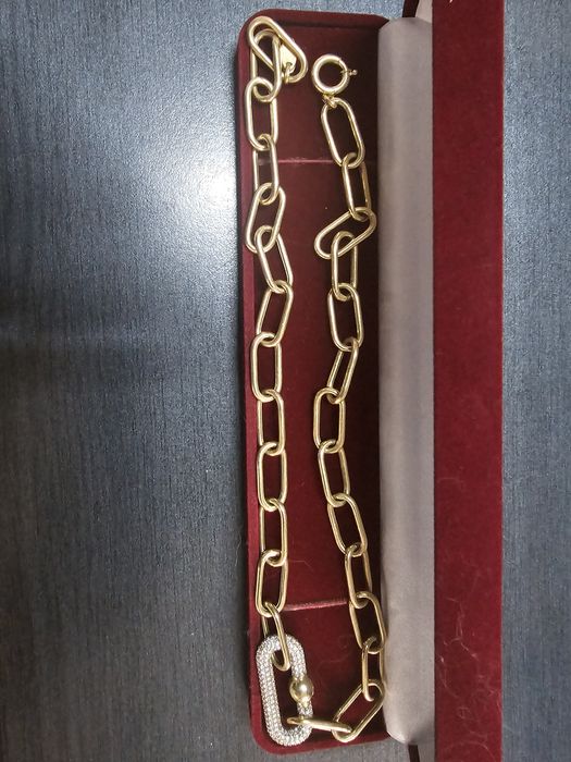 Lănțișor aur roz designer