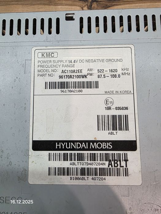 Магнитола штатная kia ceed