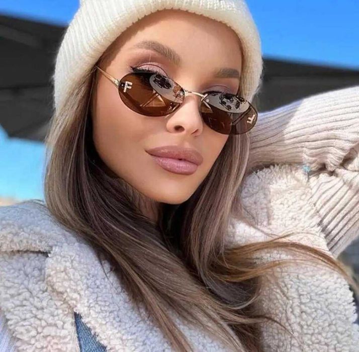 Дамски слънчеви очила NL Fend Brown