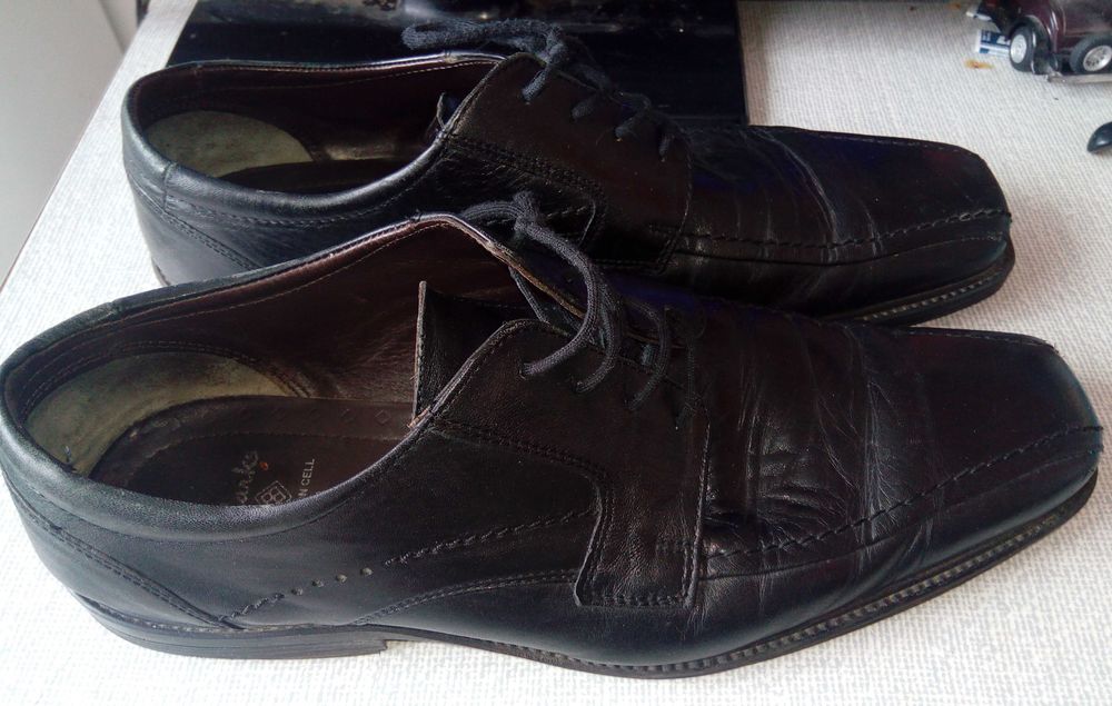 Официални мъжки кожени обувки Clarks Cushion Cell