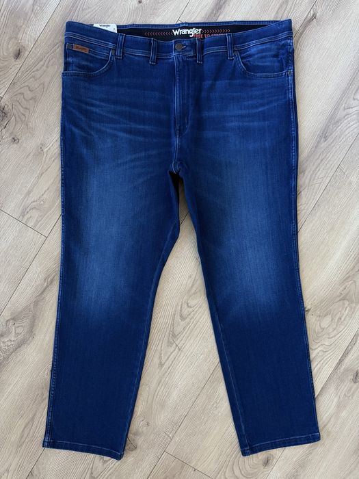Blugi WRANGLER Texas Slim Albastru Barbati | Marime 48 x 32 (Talie 119 cm)