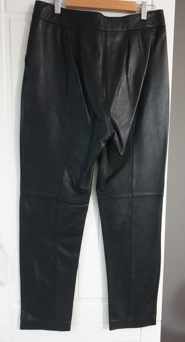 Кожен панталон Massimo Dutti