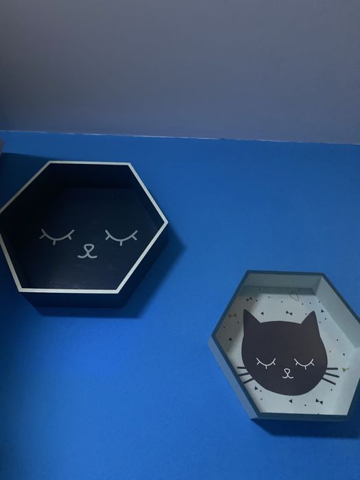 Rafturi etajere camera copil fantezie "cap pisica "