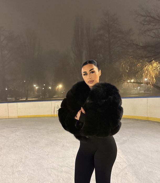 Blana naturala vulpe , marimea S