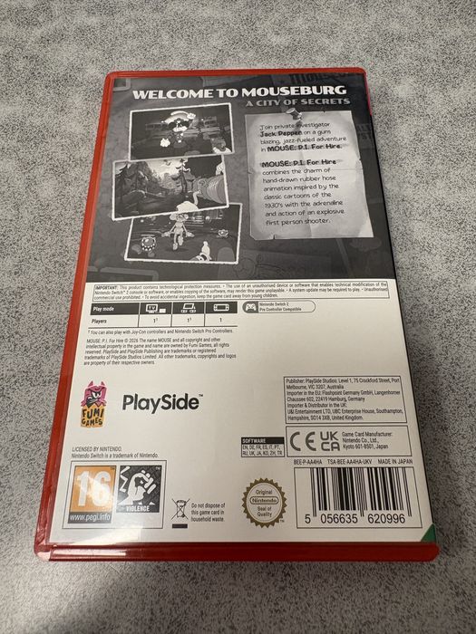 Mouse P.I. For Hire за Nintendo Switch 2