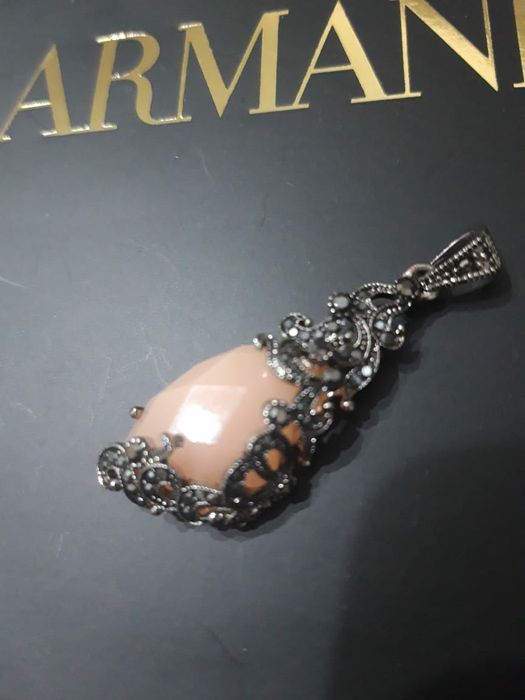 Кулон серебряный, ажурный, 925 проба