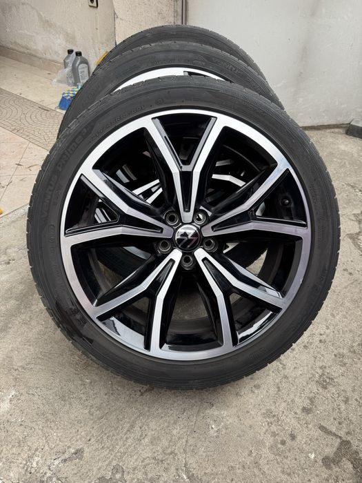 Джанти 18 5х100 57.1ет с гуми Hankook 215/45/18 ventus prime3 дот3722 от Vw T-Cross