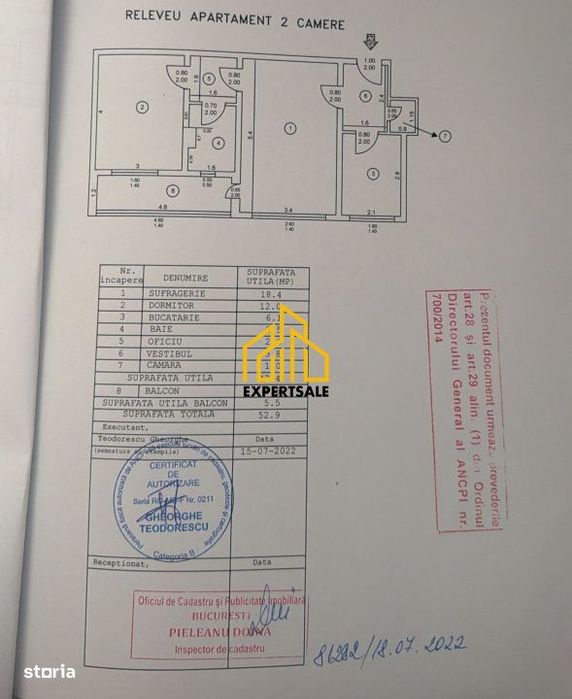 2 camere | 10 sec metrou Raul Doamnei | Renovat 2023 | Mobilat | Etaj