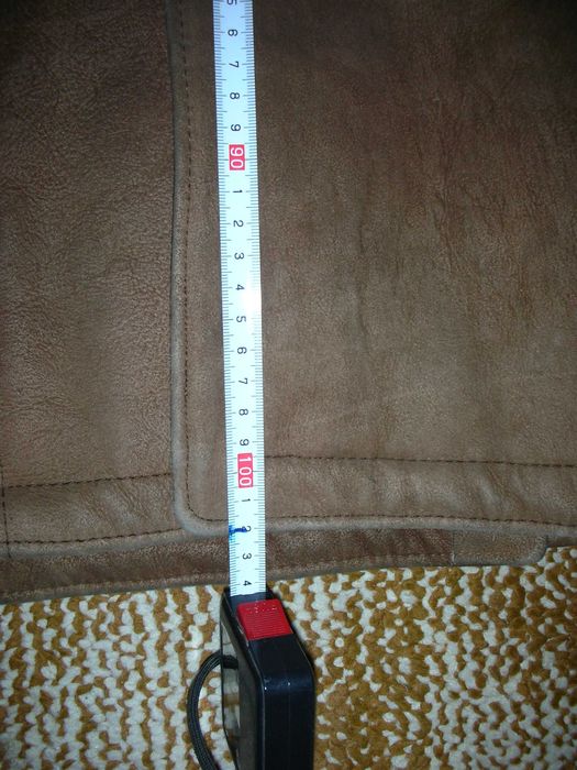 Мъжки Кожух дълъг-естествена кожа