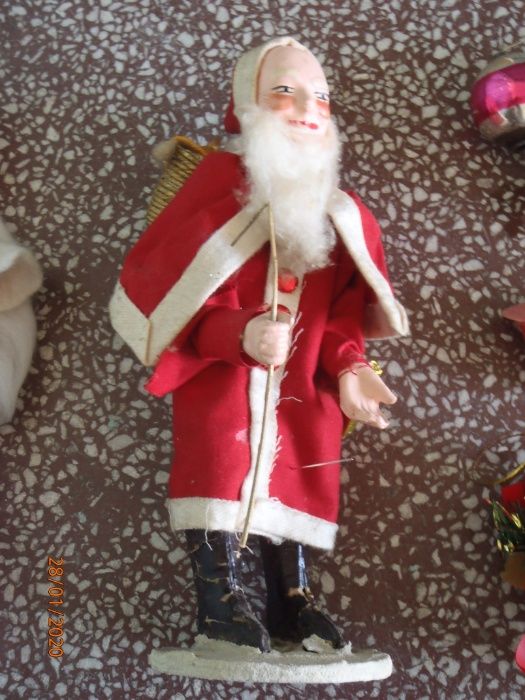 Коледни Дядо Мраз / Съветски Дядо Коледа ретро КУКЛА от 1951г.