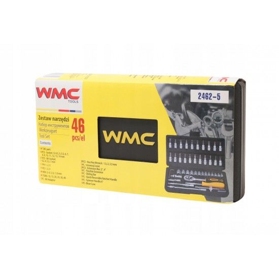 Куфар с инструменти Гедоре 1/4" шестостен 46 части WMC