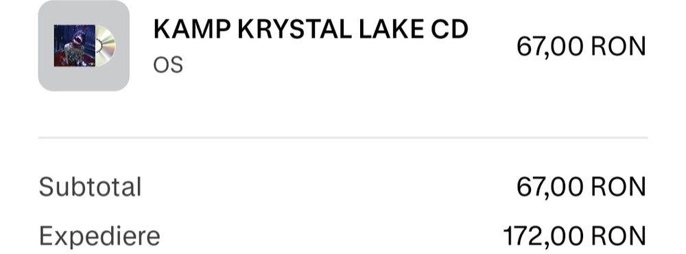 Vând CD Sosmula - Kamp Krystl Lake
