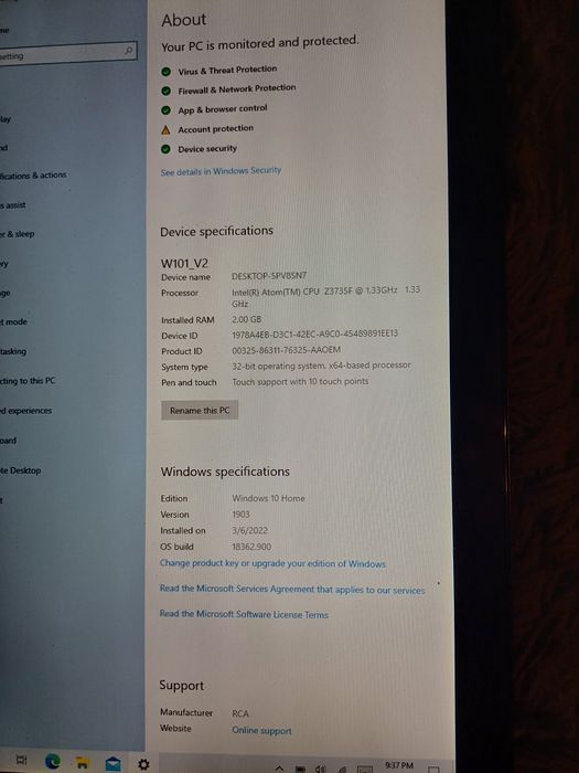 Vând tableta cu tastatura incorporata