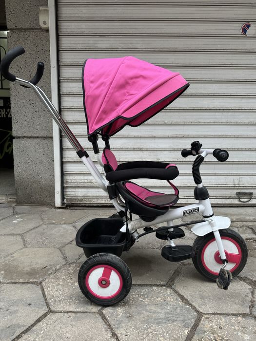 Kikka Boo - Триколка с родителски контрол Arrow Pink