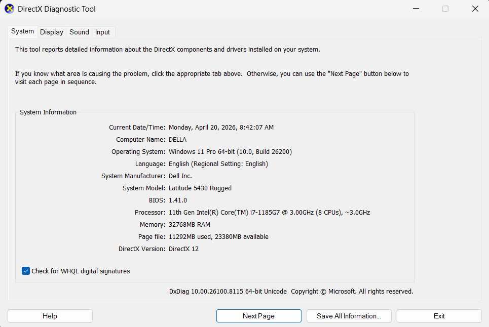 Laptop Dell Latitude 5430 Rugged, Intel Core i7-1185G7