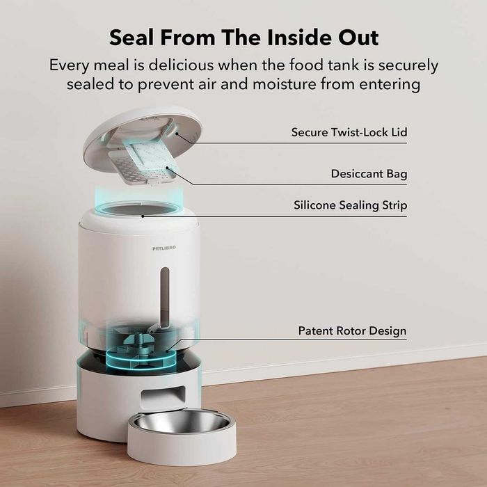 Нова PETLIBRO Автоматична хранилка за котки и кучета 5 литра с 5G WiFi