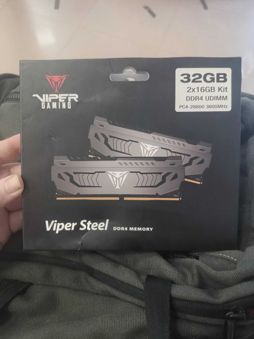 Memorii Patriot Viper Steel, 32GB(2x16GB), DDR4-3600Mhz, CL18, Dual Channel