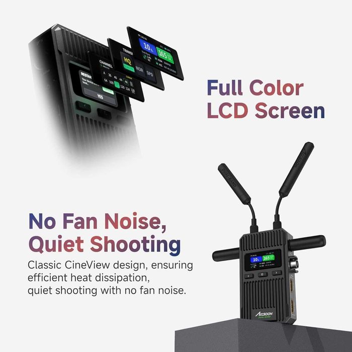 Безжична видео система Accsoon CineView 2 SDI (TX + RX) – 450м обхват