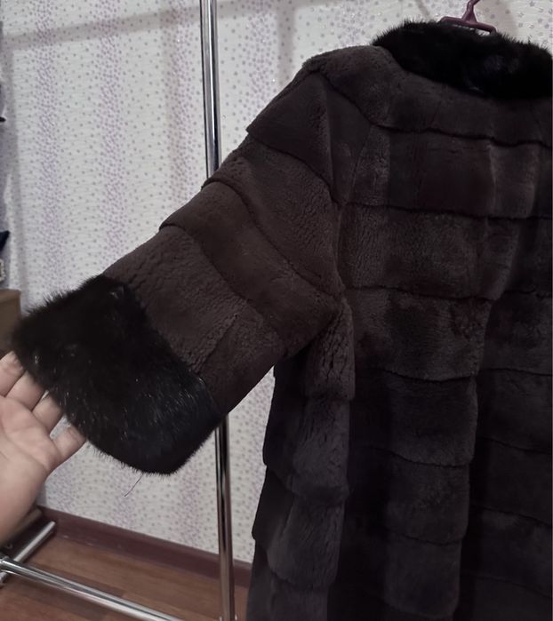 Шуба автоледи норка/бобер