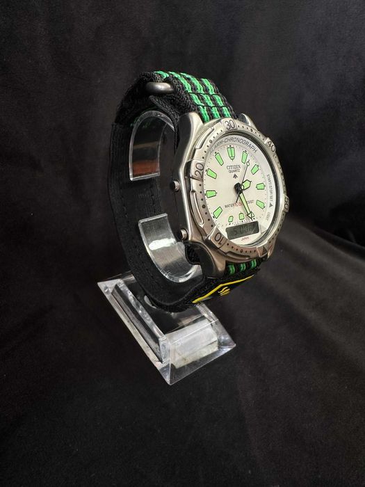 Ceas Citizen Quartz Alarm-Chronograph, 10 Bar, 40mm – Autentic