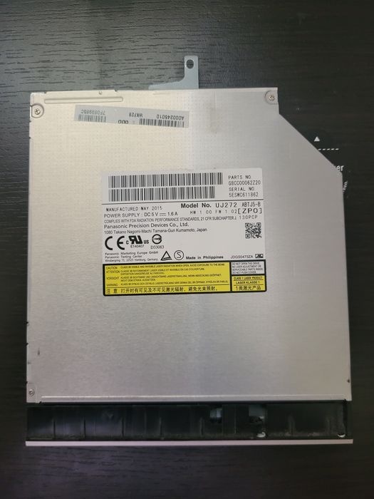 Unitate Optica Blu-ray Laptop Slim 9.5mm - Panasonic UJ272 (SATA)