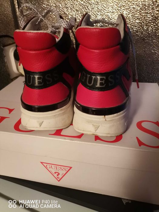 Оригинални Мъжки високи кецове  Guess.Без забележки,обувани броени път