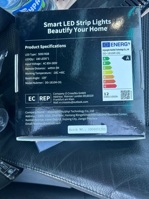 Smart led lights strip 10 m.