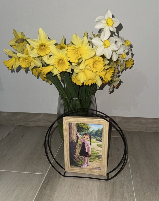 Rama foto cu chenar lemn