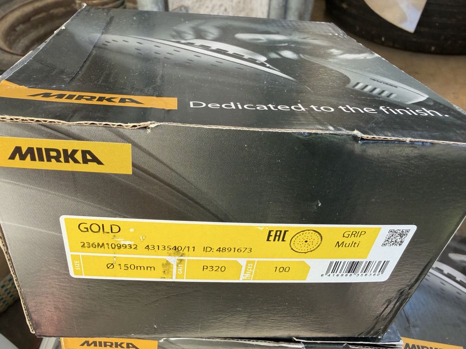 Авто шкурки Mirka Gold Galaxy 150мм професионални шкурки дискове P40 P80 P120 P320