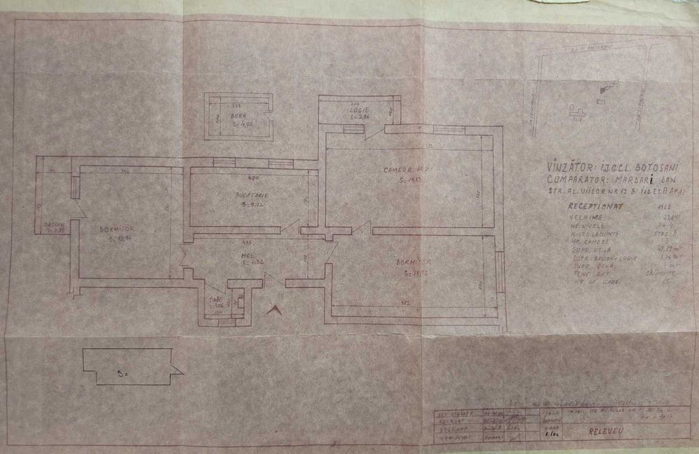 Vânzare apartament cu 3 camere