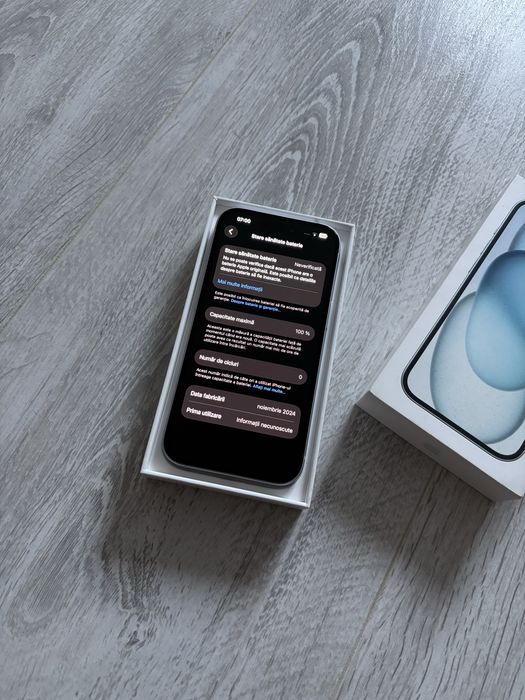 Vand iPhone 15 128gb 100% ca NOU