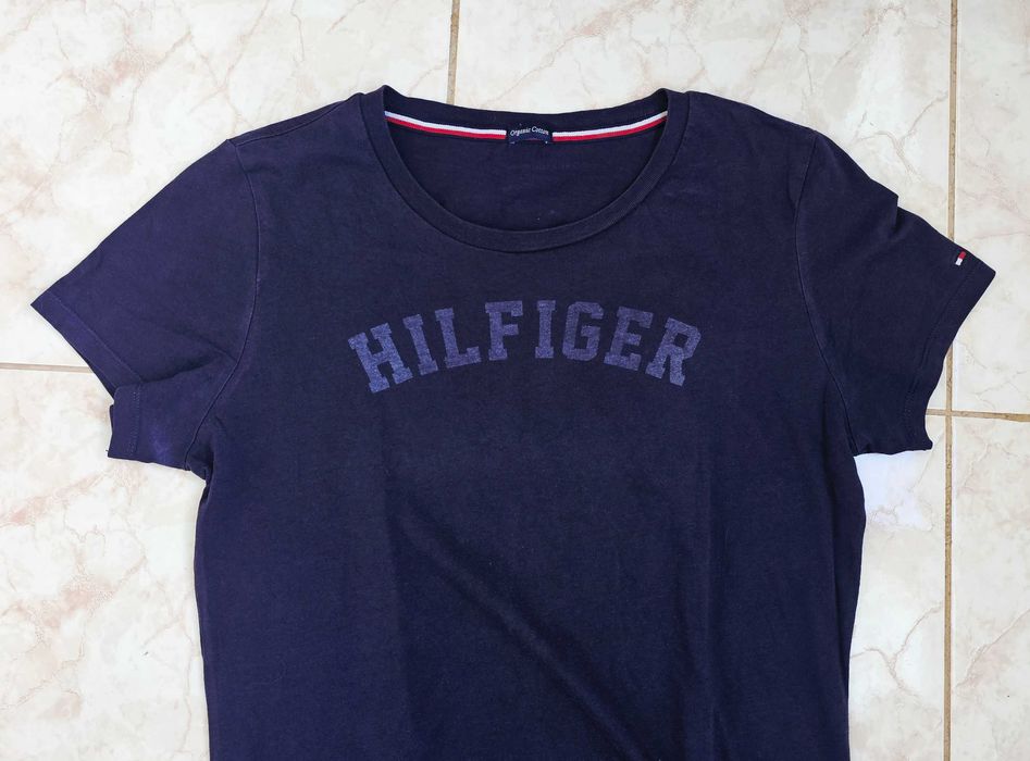 Tricou Tommy Hilfiger- bumbac organic -navy  Mărimea L