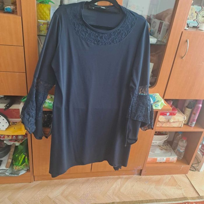 Тъмносиня дамска рокля