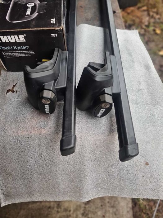 Thule 757 багажник , захвати за греди/рейлинг