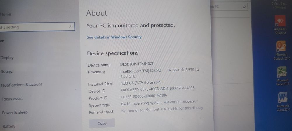 Laptop Assus procesor Intel i3
