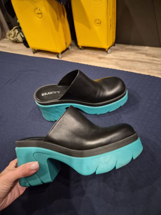 чехли сабо естествена кожа